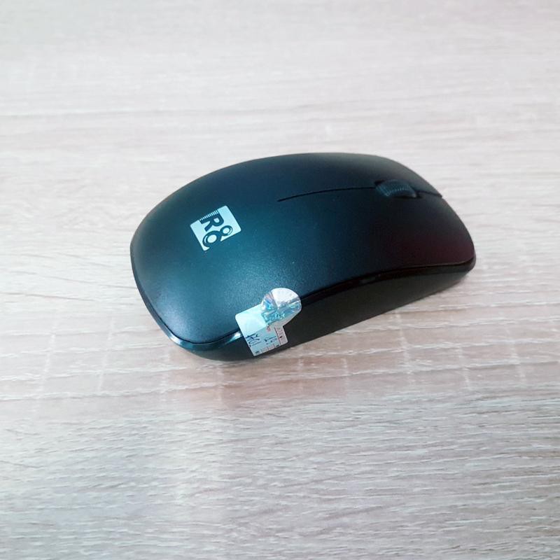 Chuột không dây wireless R8 1701 nhỏ gọn thích hợp dùng văn phòng (Đen)