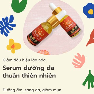 Saffron Oil- Saffron Serum- Tinh chất dưỡng da saffron & tinh dầu hoa hồng nguyên chất, dung tích: 10 ml