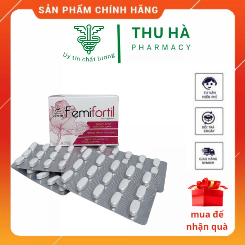 Vitamin Tổng Hợp Cho Bà Bầu Femifortil Zdrovit,Bổ Trứng Tăng Khả Năng Thụ Thai, Cân bằng