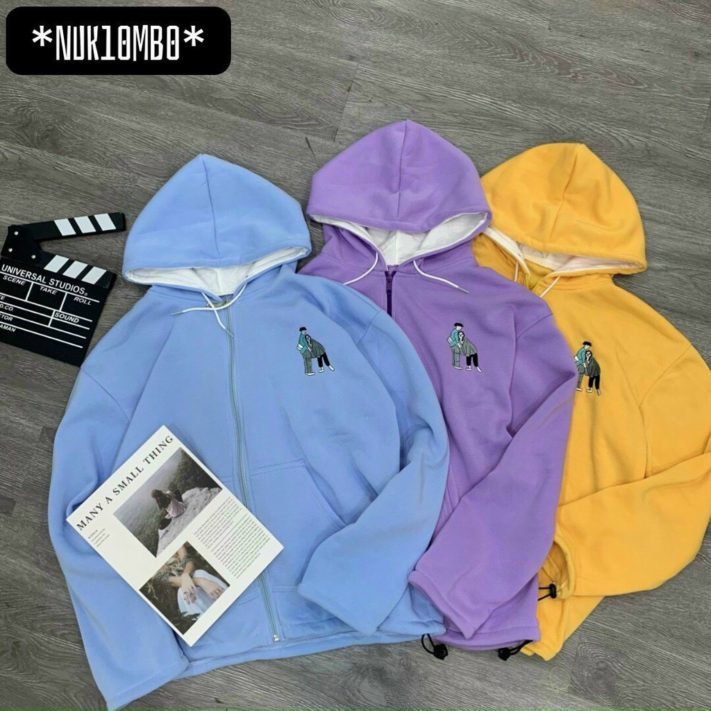 ÁO KHOÁC NỈ HOODIES NAM NỮ CỰC XINH