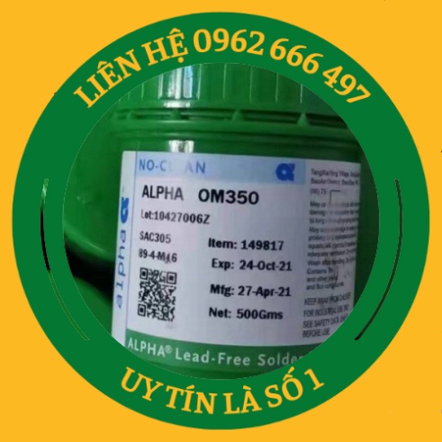 Kem hàn Alpha OM-350 loại 500g