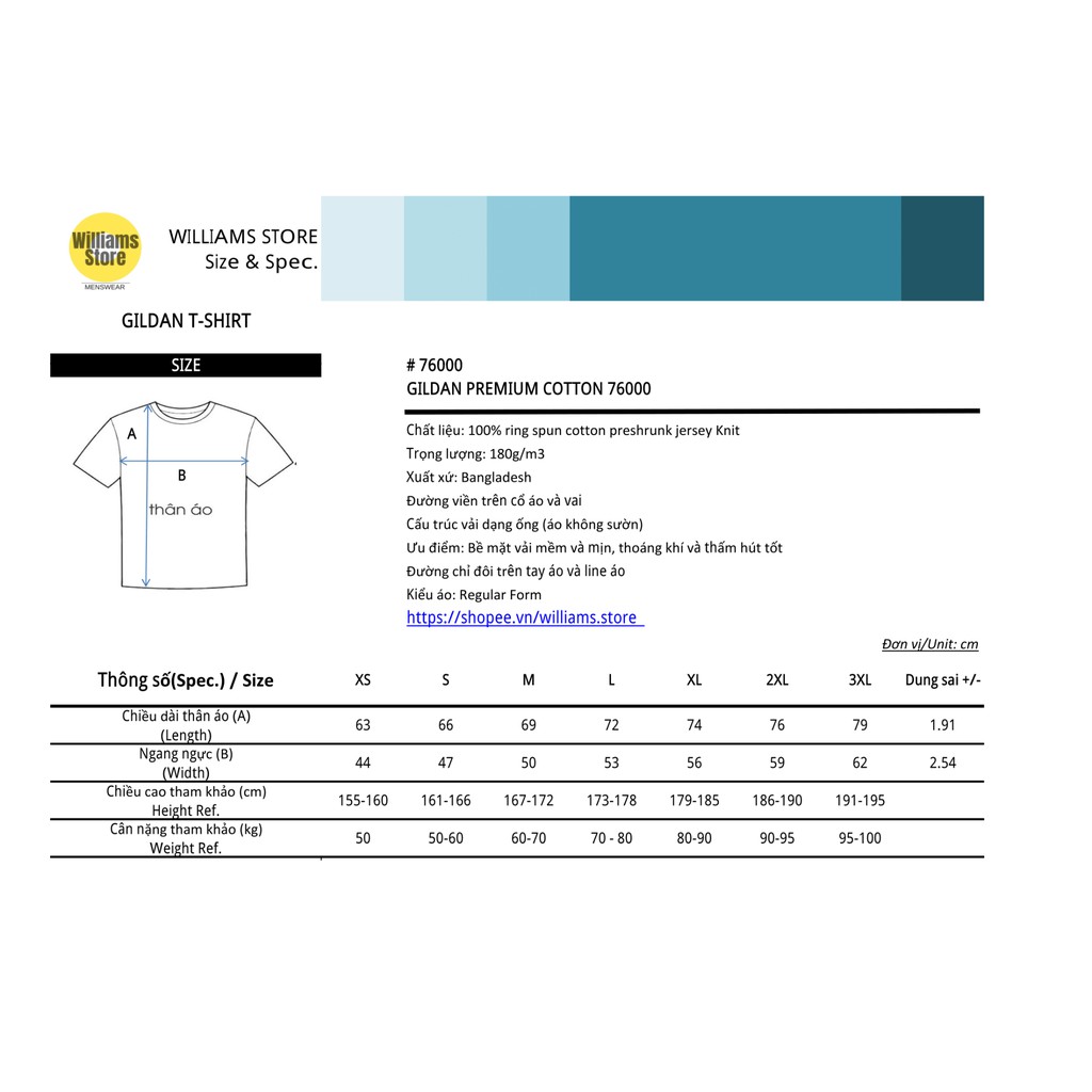 Áo thun Gildan Premium Cotton USA