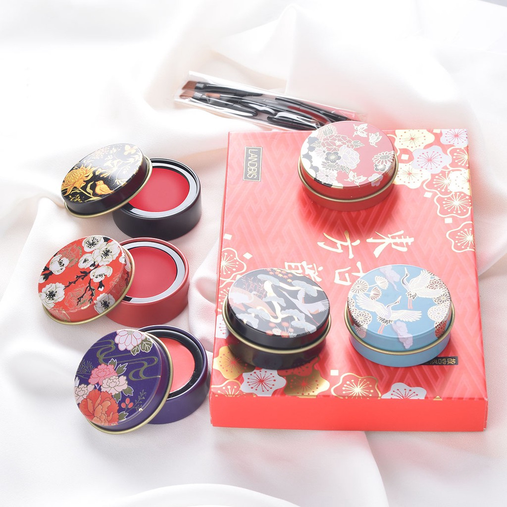 Set 6 Son Môi Phong Cách Trung Hoa Cổ Điển Kèm Cọ # L221 | BigBuy360 - bigbuy360.vn