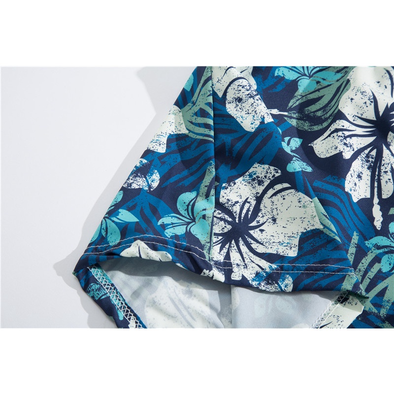 Ảnh Thật Quần Short Đi Biển Mùa Hè Mỏng Thoáng Khí In Họa Tiết Hoa Lá Phong Cách Hawaii Thời Trang Cao Cấp Phong Cách Hàn Quốc Cho Nam
