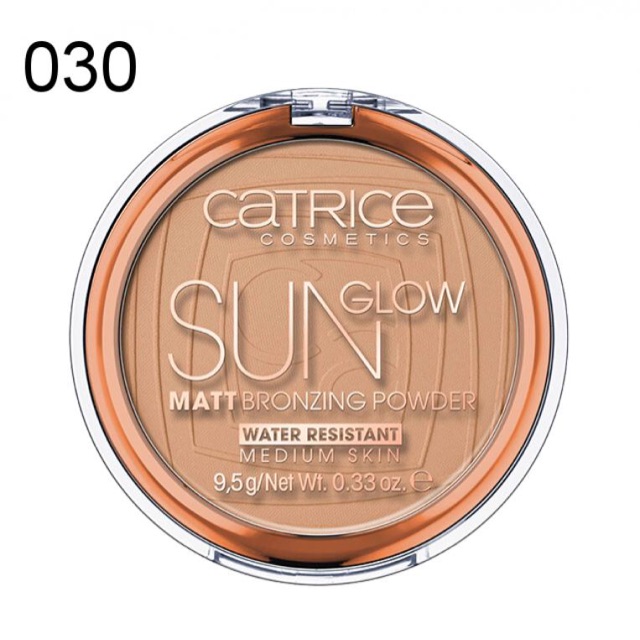 Phấn tạo khối Catrice Sun Glow Mater Bronzing Powder #030 Medium Skin