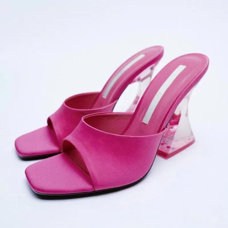 Giày Cao Gót Mũi Vuông Size Lớn 36-43 Thời Trang Dành Cho Nữ