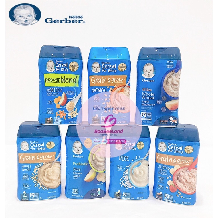 𝐒𝐀𝐋𝐄 Bột ăn dặm Gerber cho bé đủ vị  -  BAABEELAND
