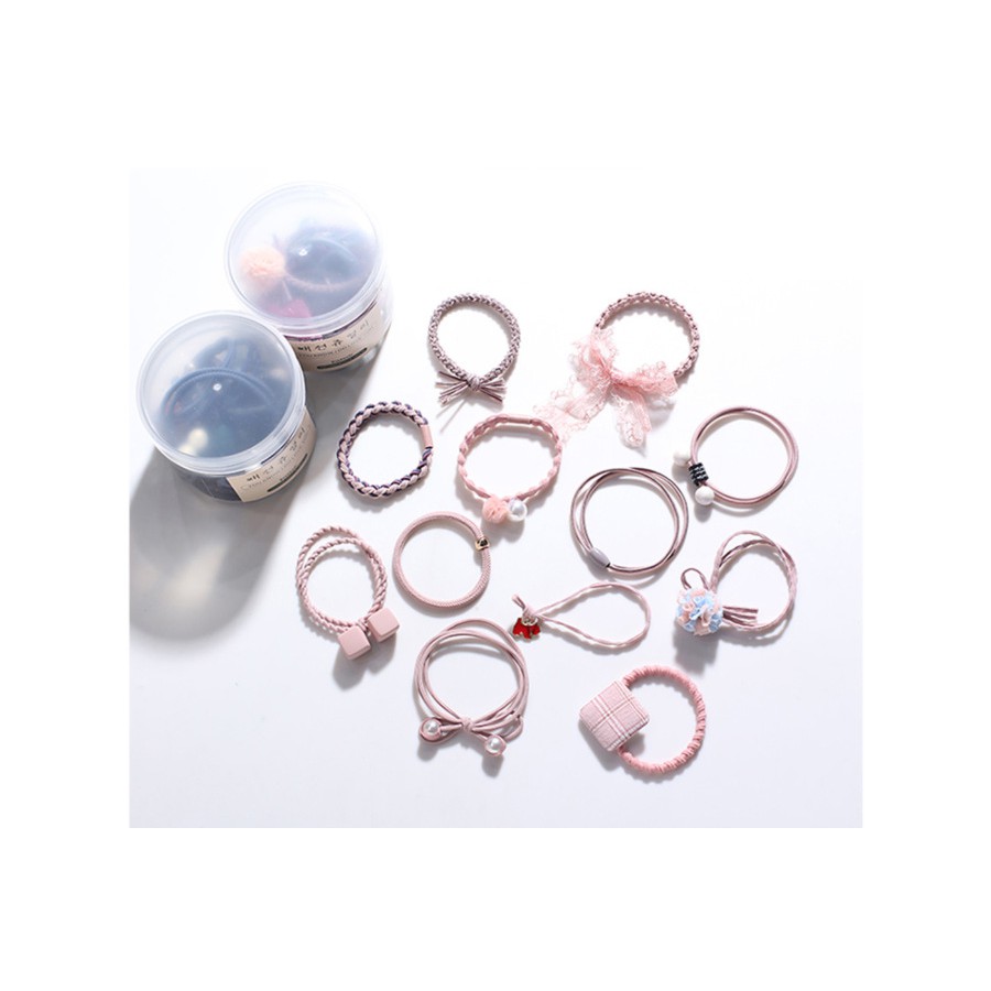 Sét 12 dây buộc tóc cao cấp xuất Hàn HD07