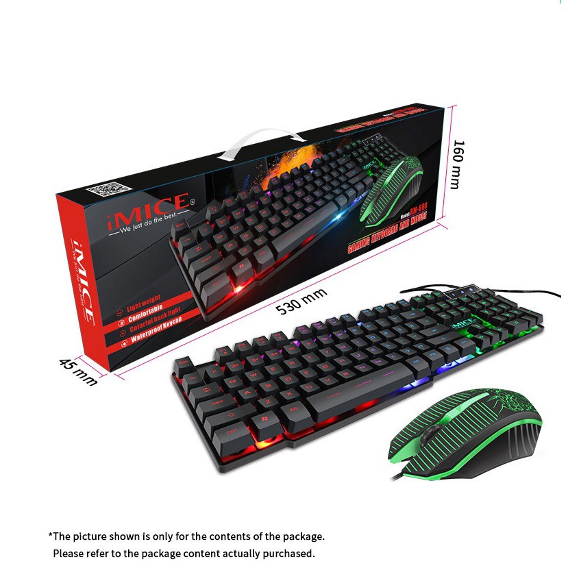 Bộ phím chuột  gaming giả cơ đèn nền có dây USB KM-680, Sản phấm chính hãng - Bảo hành 12 tháng !!! | BigBuy360 - bigbuy360.vn