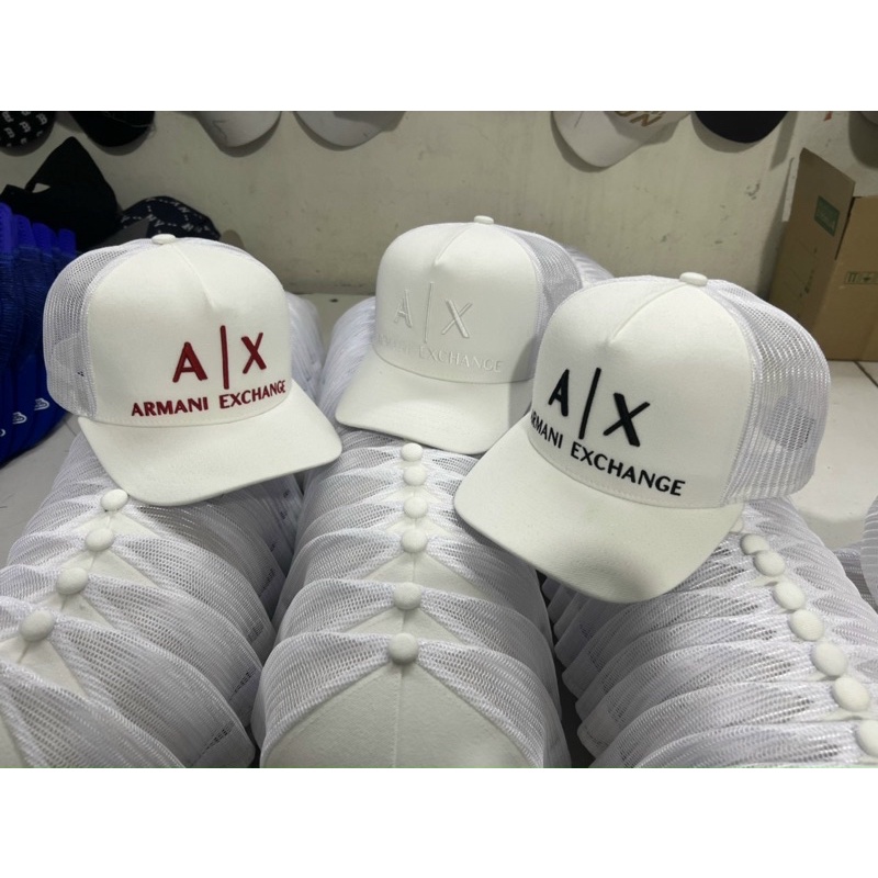 Nón kết phối lưới thêu logo AX, nón lưỡi trai