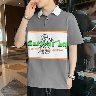 Áo polo Ngắn Tay Form Rộng Thời Trang Dành Cho Nam