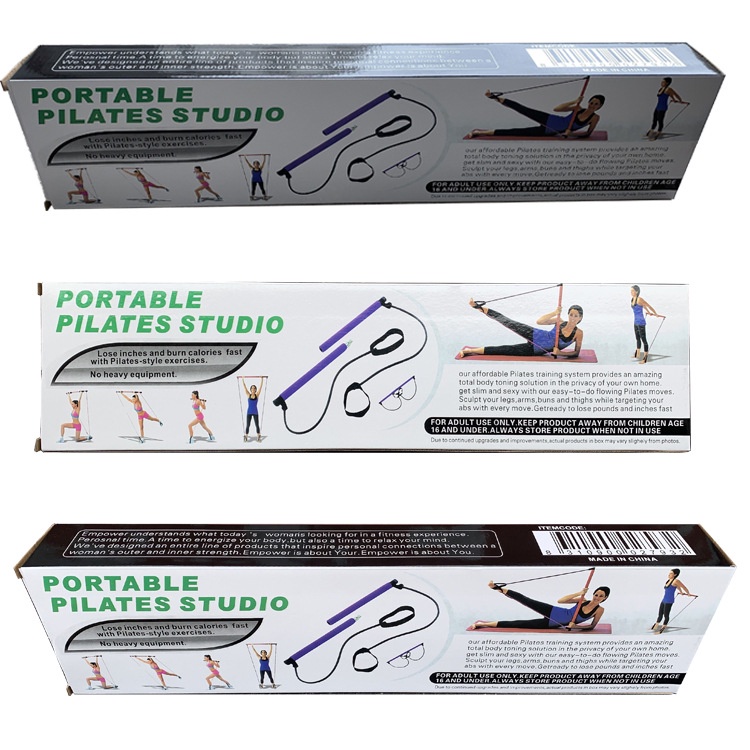 Thanh Tập Pilates Có Dây Kháng Lực Tập Tay Lưng Ngực Mông Chân Đùi Toàn Thân