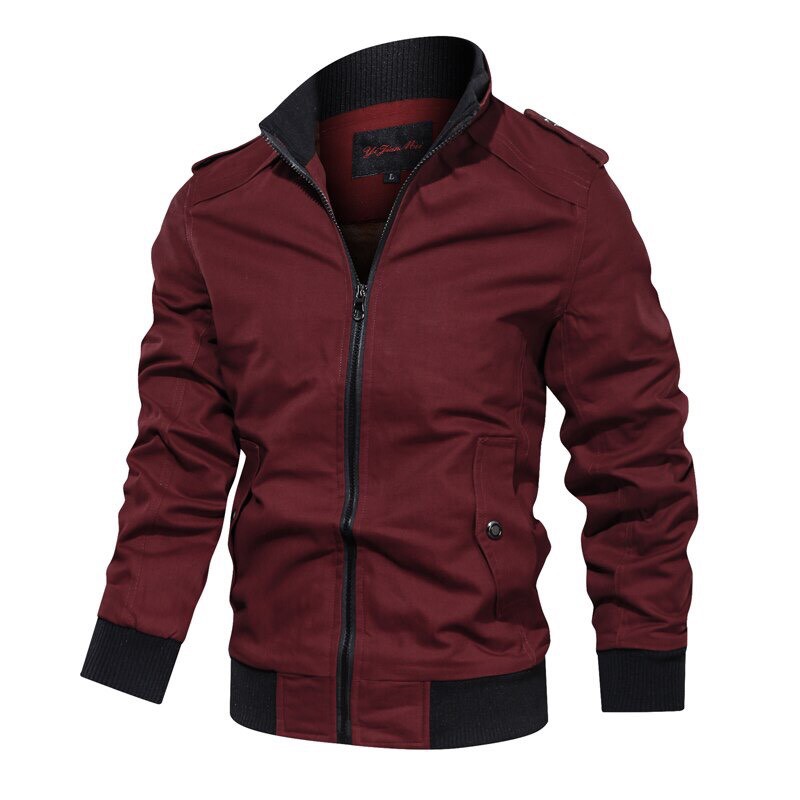 Áo Khoác Kaki💖FREESHIP💖Áo Nam Phối Bo Màu Kèm Túi Trong-Áo khoácCao Cấp-AKK04 | BigBuy360 - bigbuy360.vn