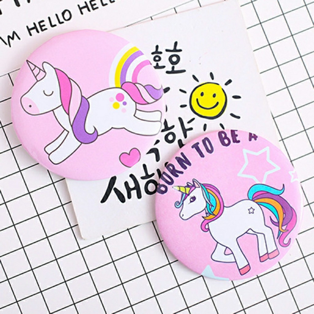 Gương Trang Điểm Mini Ngựa Pony Cầm Tay