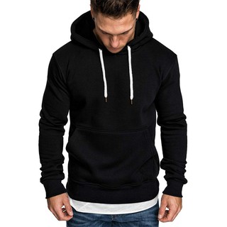 Hàng Có Sẵn Áo Khoác Hoodie Màu Trơn size S-3XL Cho Nam