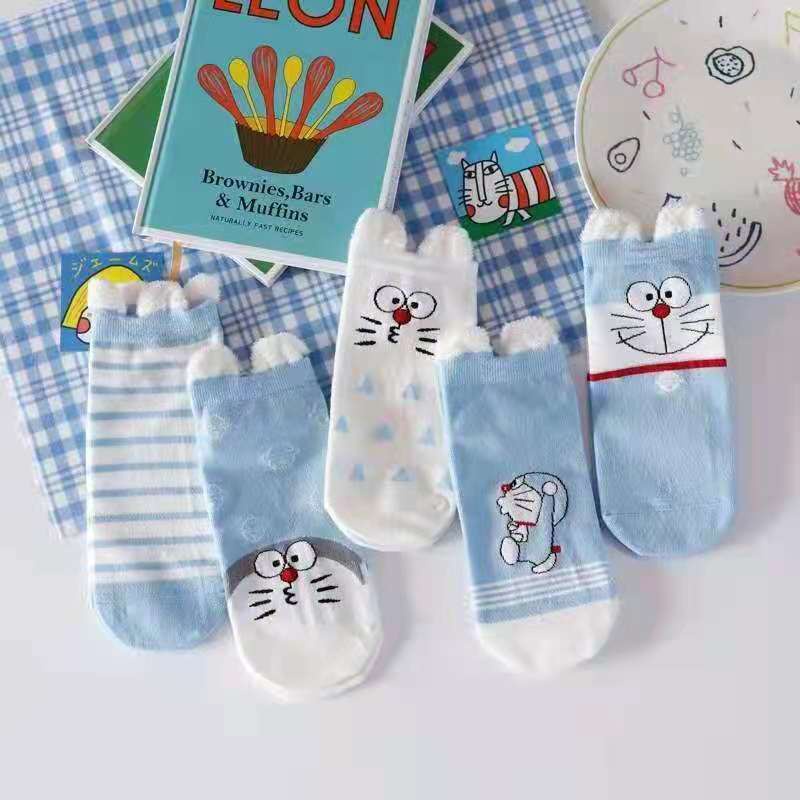 Vớ tất hoạt hình Doremon cổ ngắn có tai