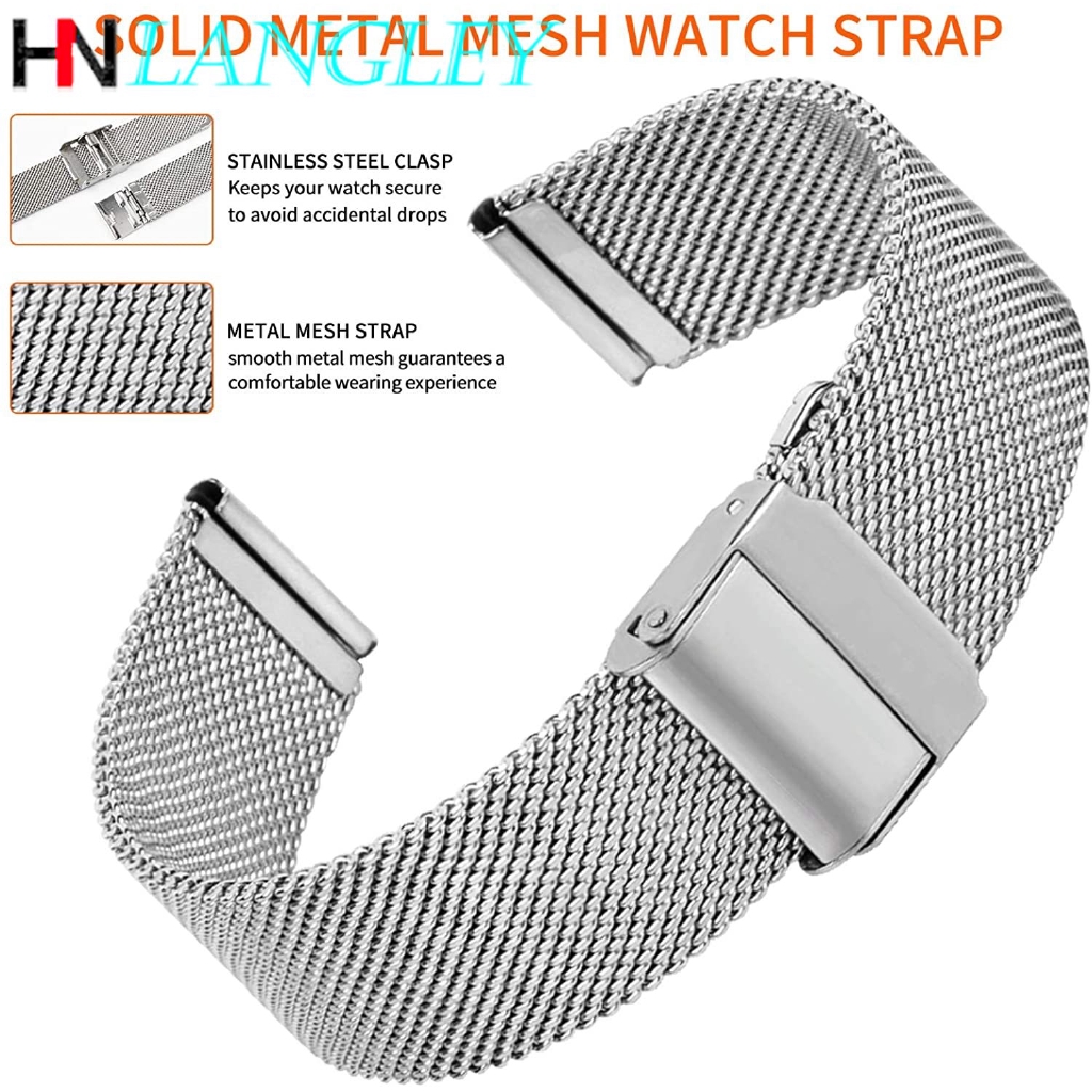 Dây đeo đồng hồ bằng thép không gỉ 12mm 13mm 14mm 16mm 17mm 18mm 19mm 20mm 22mm