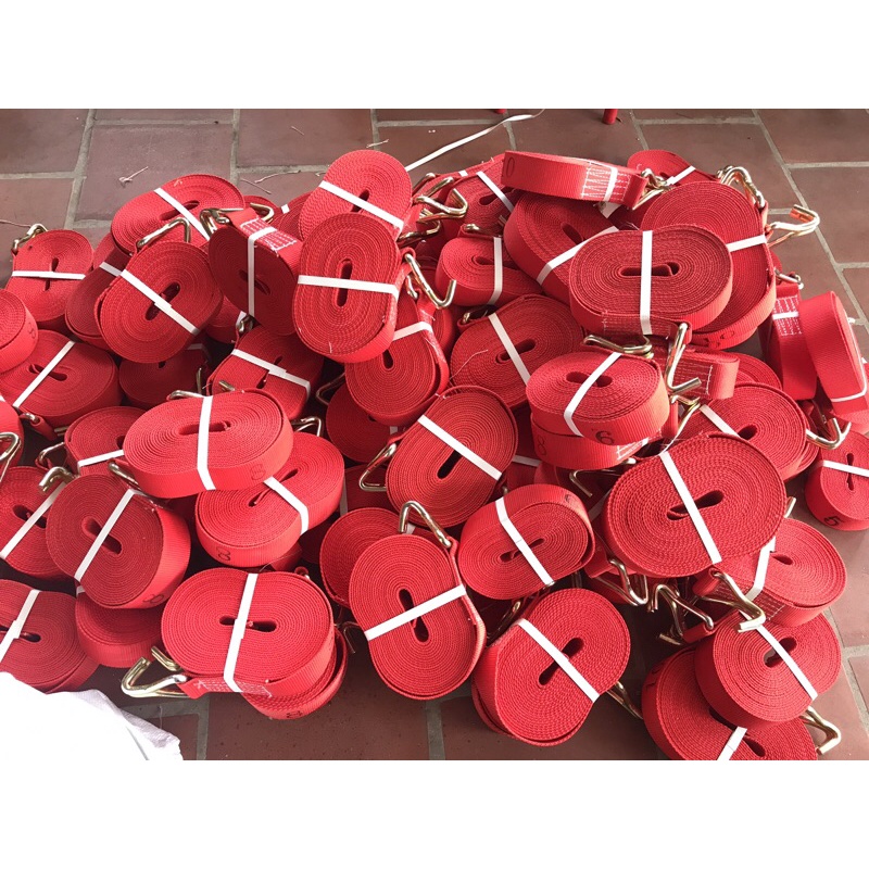 Dây tăng chằng hàng 8M màu đỏ bản rộng 50mm loại dày 3mm