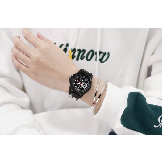 ĐỒNG HỒ THỜI TRANG NAM NỮ DÂY CAO SU MSTIANQ D297 SPORT