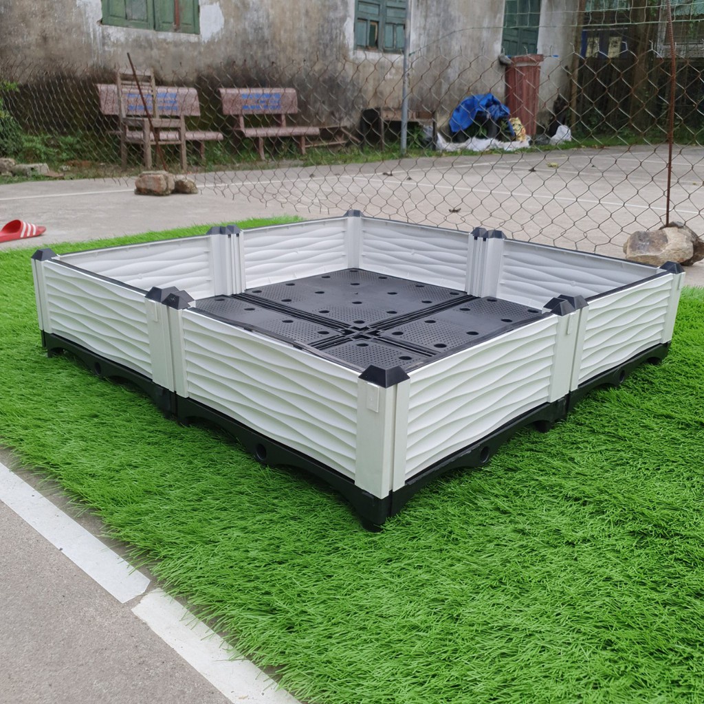 Chậu ghép thông minh trồng cây/trồng rau 1m x 1m x 23cm