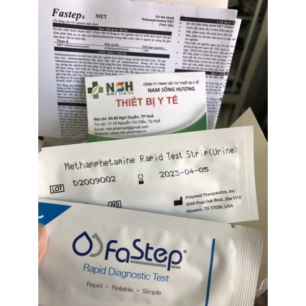 Test thử Que thử nhanh ma túy đá bằng nước tiểu tại nhà que thử chất gây nghiện MET METHAMPHETAMINE FASTEP