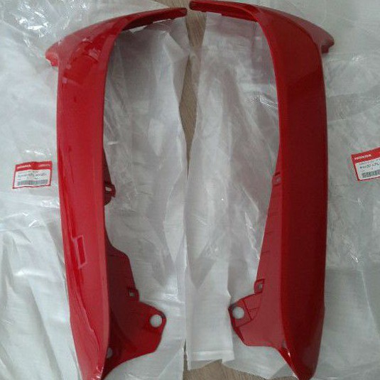 Cặp nhựa cánh bững yếm ngoài xe WAVE thái đỏ zin honda