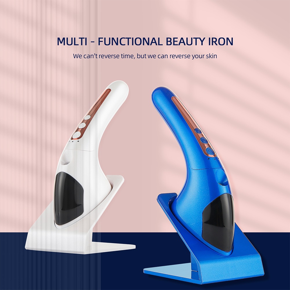 Foreverlily Mãi mãi| Máy Phun Sương Làm Đẹp Đa Năng Bằng Sắt Có Đèn LED Và 4 Chức Năng Rung