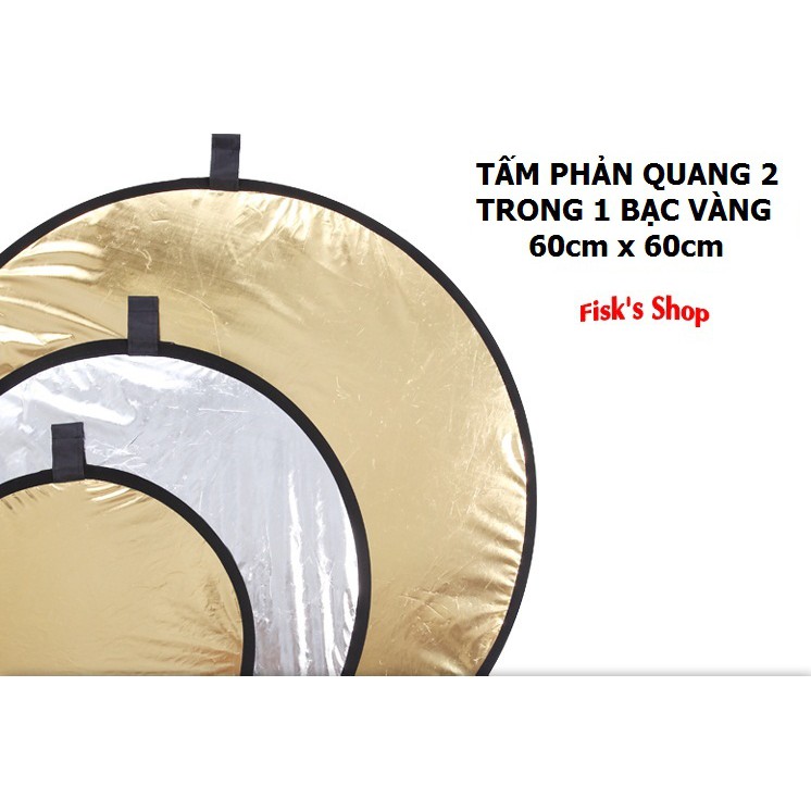 Tấm phản quang Tianrui 2 trong 1 bạc vàng 60cmx60cm