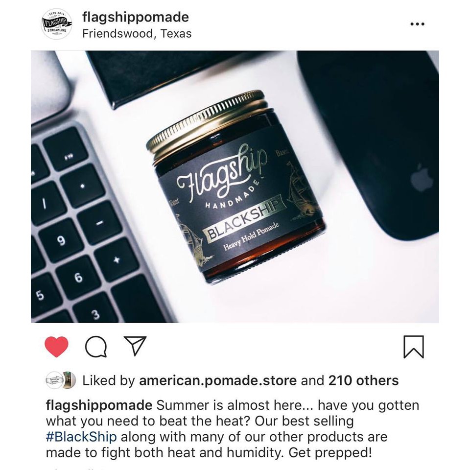 Sáp tạo kiểu Flagship BLACK SHIP POMADE (WB POMADE) 113gr ( New )