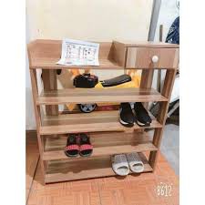 Kệ Để Giày Dép, Kệ Giày Bằng Gỗ 5 Tầng MDF Có Ngăn Kéo, Siêu Tiện Dụng