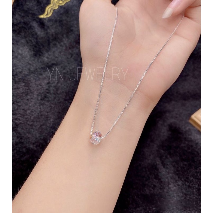Dây chuyền mặt đá pha lê 12li 📿 Ảnh thật