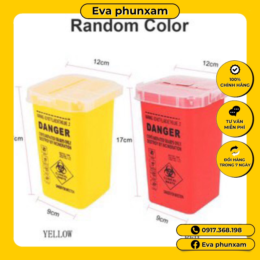 Hộp đựng kim thải trong phun xăm