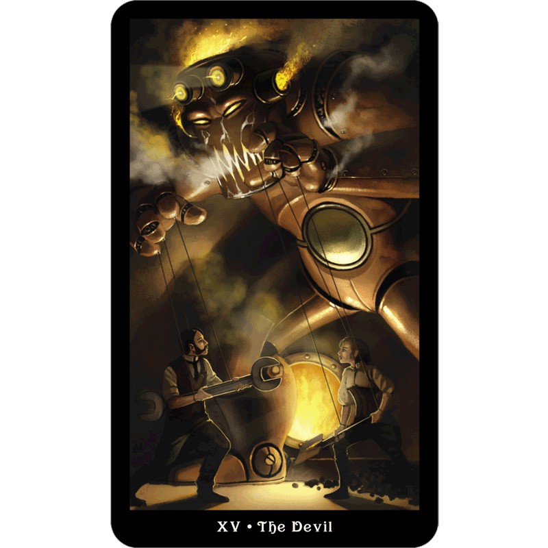 Bộ Bài Steampunk Tarot - Mini Edition (Mystic House Tarot Shop) - Bài Gốc Authentic Chính Hãng 100%
