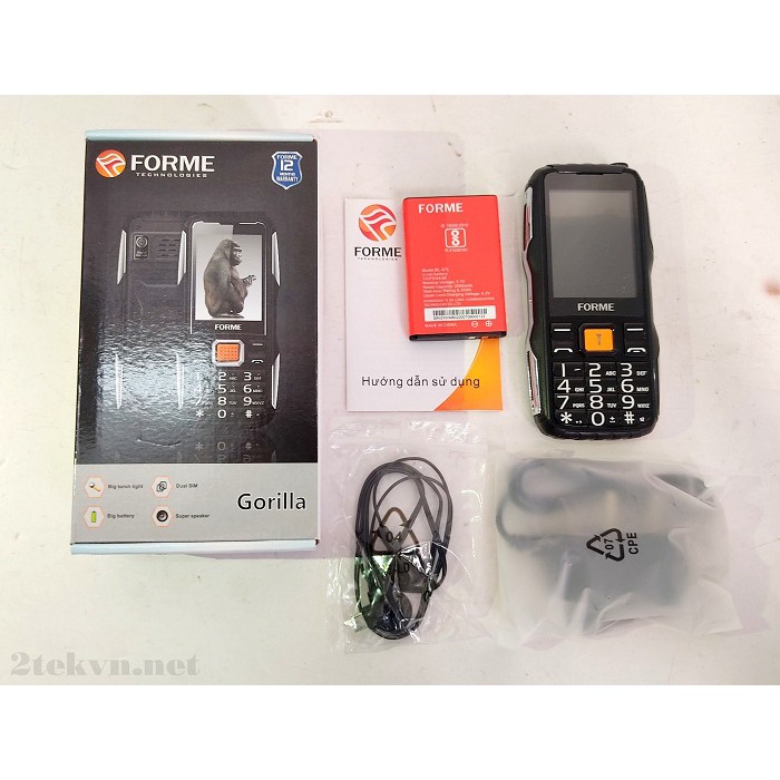 [Sốc] Điện thoại pin khủng FORME Gorilla 2 sim loa to thích hợp cho người già sử dụng