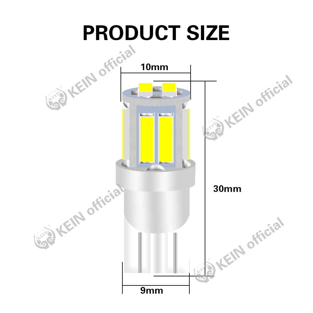 Bóng Đèn Led T10 2021 Mới W5W 10SMD 7020 T10 194 168 501 Gắn Bên Hông Xe Hơi / Mô Tô