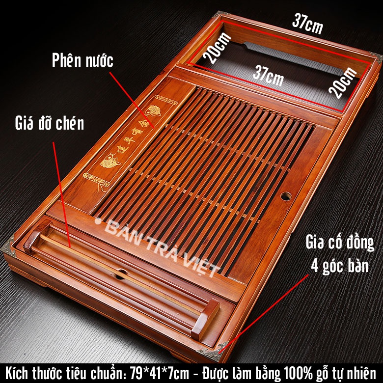 Bộ bàn trà điện đa năng thông minh mẫu mới 2022 - Bàn vàng ấm chén xanh ngọc