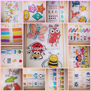 SALE! Bộ Busybook học liệu Tiếng Anh 40 trang cho bé 2y+ - Đồ chơi giáo dục sớm Montessori cho bé