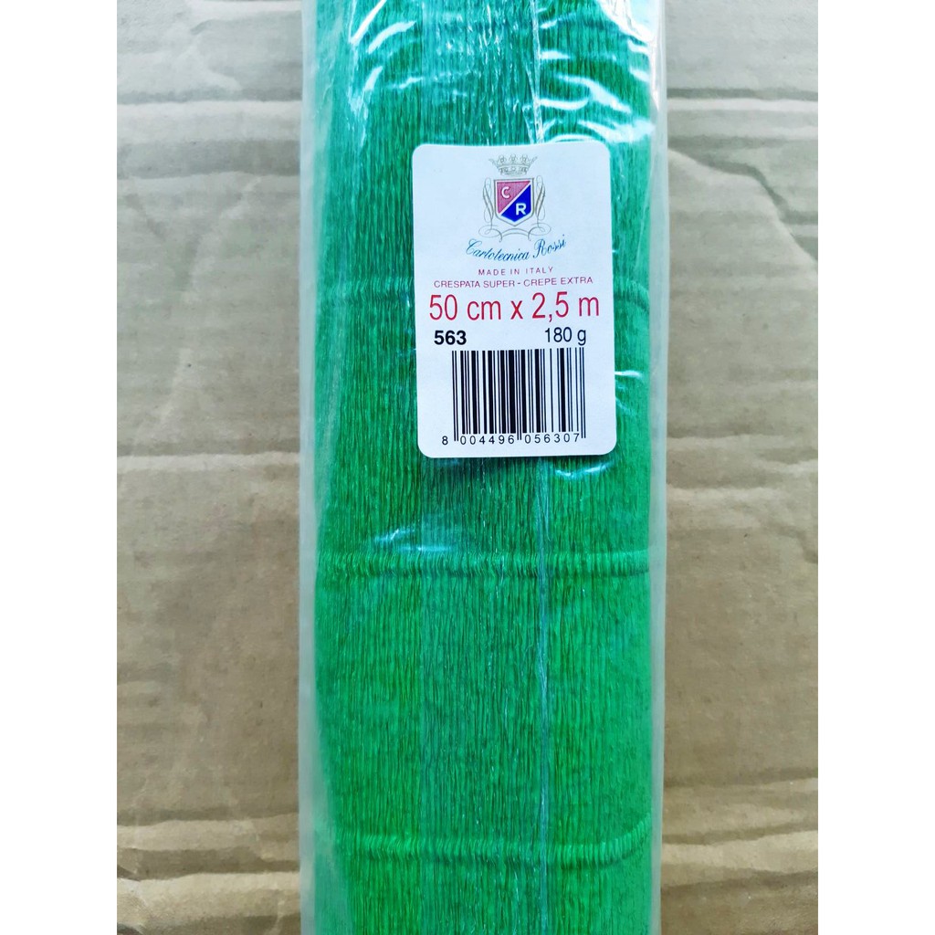 Giấy nhún ý 180gr 563 màu lá - 1 cuộn