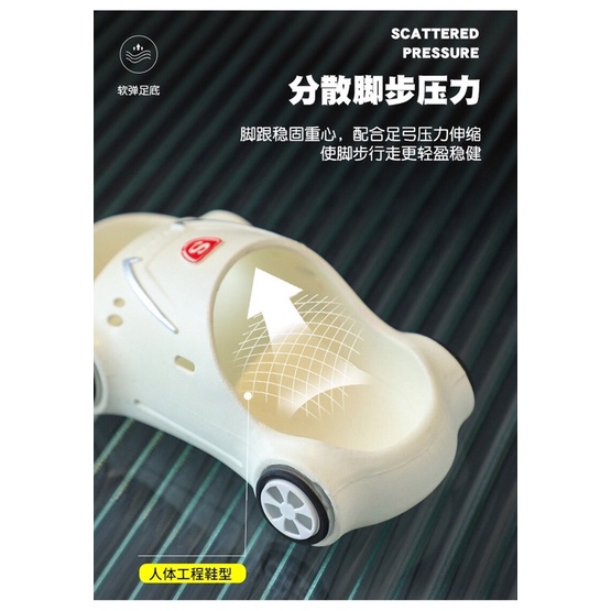 Hàng có sẵn Dép quai ngang siêu xe có đèn lead cho bé hàng quảng châu.