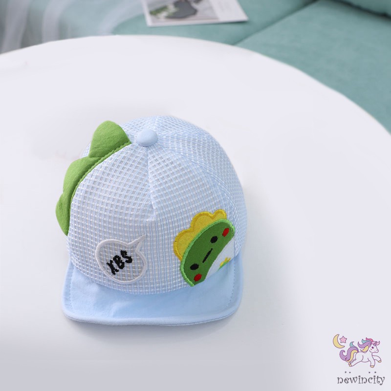 Mũ lưỡi trai thêu họa tiết khủng long dễ thương cho trẻ em