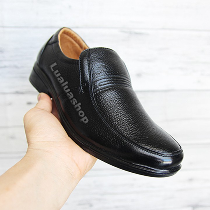 Giày tăng chiều cao nam 6cm da thật mũi bo tròn  S38 dành cho người trẻ , trung tuổi và cao tuổi . Bảo hành 12 tháng | BigBuy360 - bigbuy360.vn