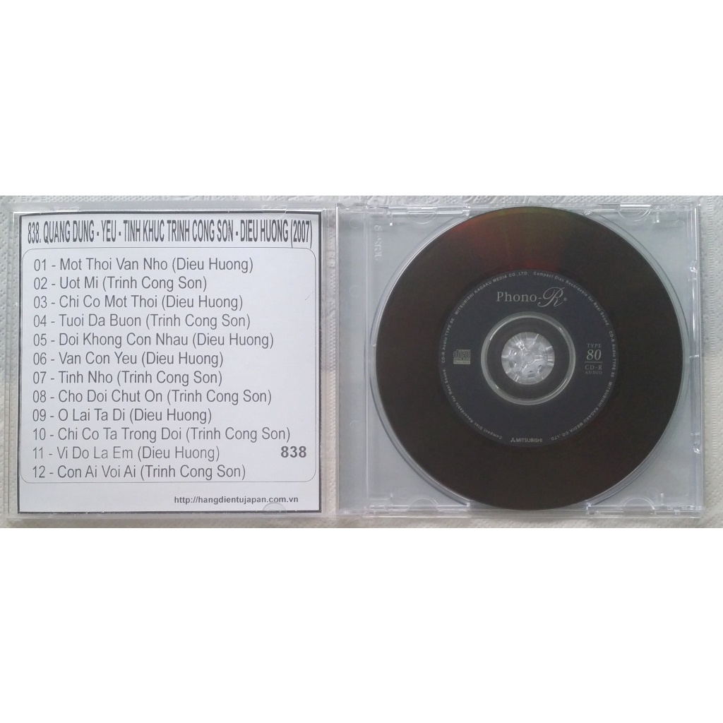 Bộ 5 đĩa cd nhạc trịnh công sơn