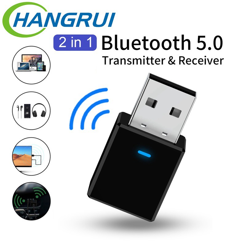 2-in-1 USB Bluetooth 5.0 Transmitter & Receiver Car Wireless Bluetooth Adapter