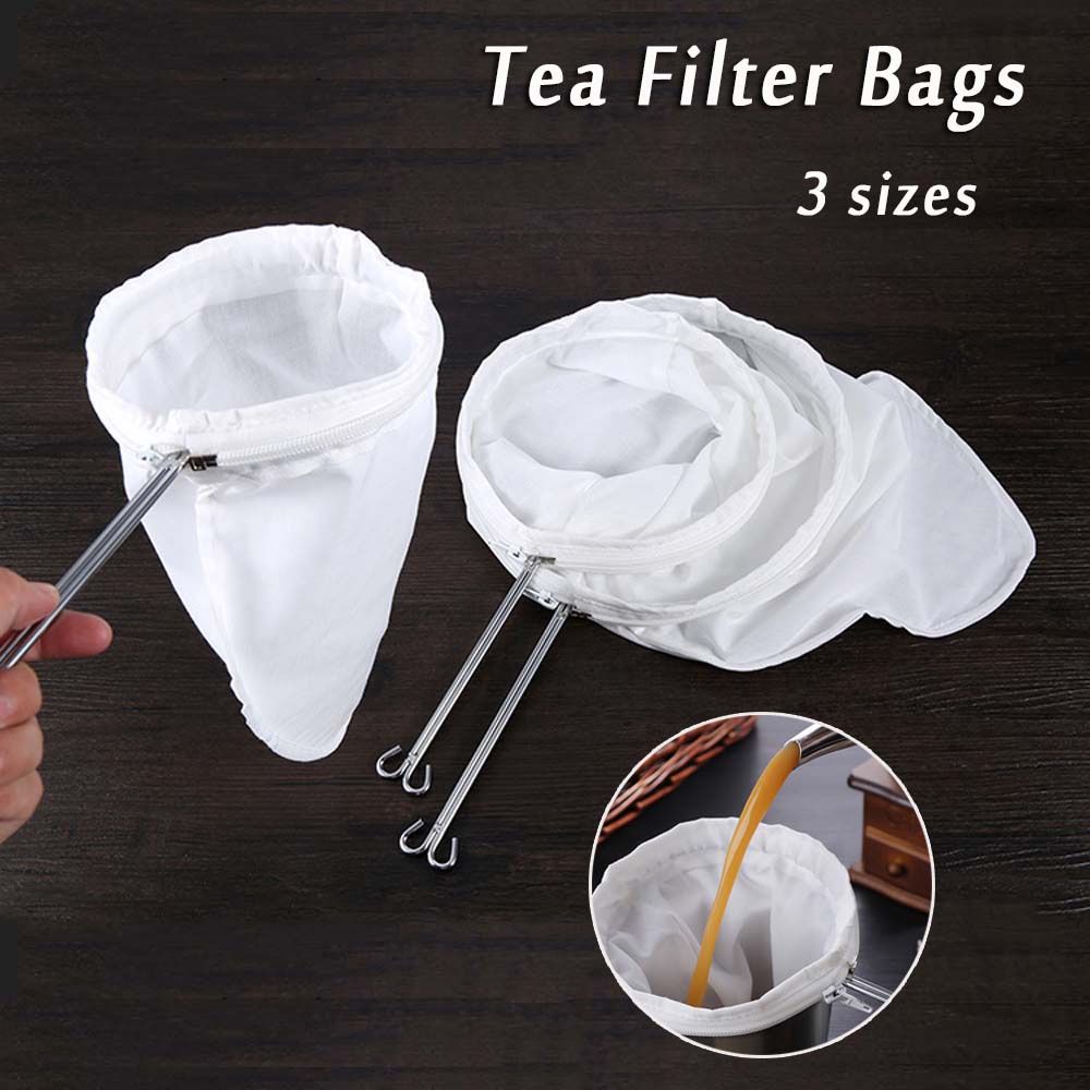 Túi lọc trà/ cà phê bằng vải cotton thông thoáng không độc hại tái sử dụng