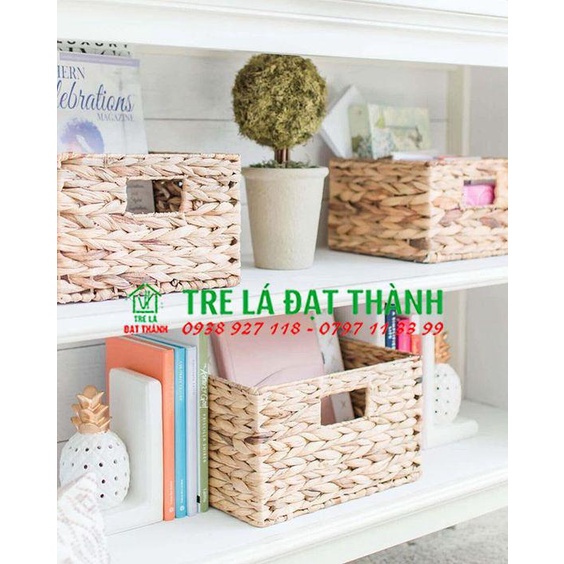 Khay lục bình không nắp đa năng để đồ đựng quần áo nội thất phòng ngủ và làm việc