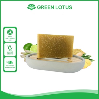 Xà Phòng Thủ Công Sả Gừng Aroma - Cold Natural Handcrafted Soap - Tẩy Tế Bào Chết, Làm Sáng GL21 - Sen Xanh Store