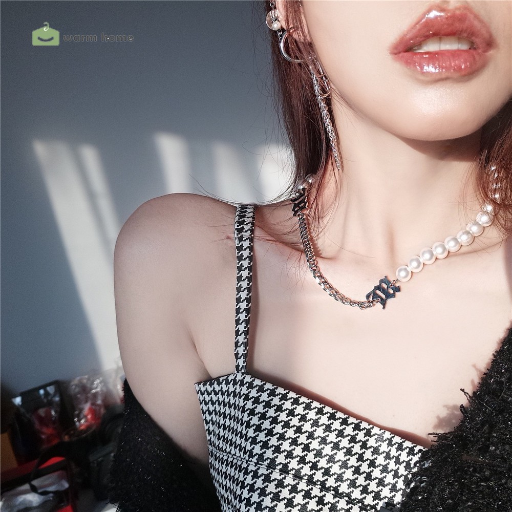 Vòng Cổ Choker Phối Ngọc Trai Sang Trọng Độc Đáo Cho Nữ