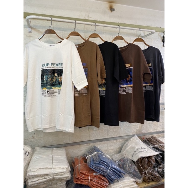Áo phông hình CUP FEVER-thun 3158 mới