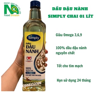 Dầu đậu nành simply chai 1 lít