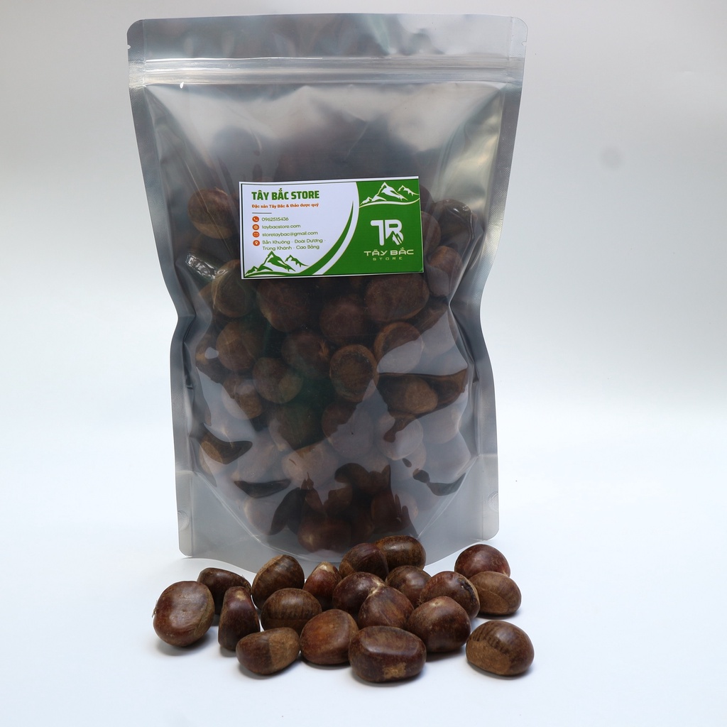 Hạt Dẻ Tươi Cao Bằng (Cơm Vàng) Túi 1Kg Bở Bùi Hàng Gửi Từ Cao Bằng (Chưa Khứa)
